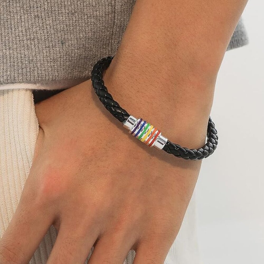 Rainbow man's bracelet